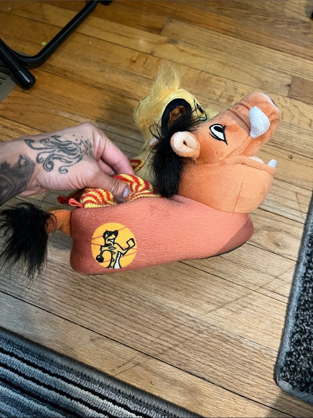 Lion king Slippers for Kids - Yellow and Brown